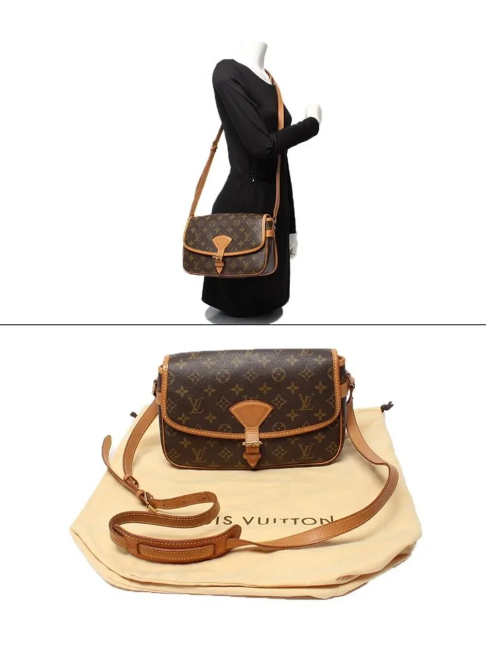 Louis Vuitton Shoulder Bag Crossbody Sologne Monogram